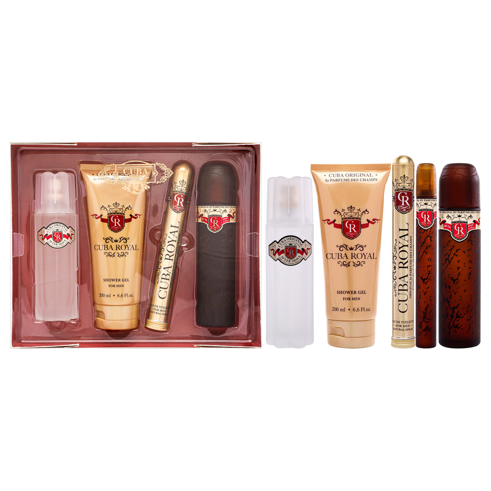 Cuba Royal BY Cuba for Men 4 Pc Gift Set
